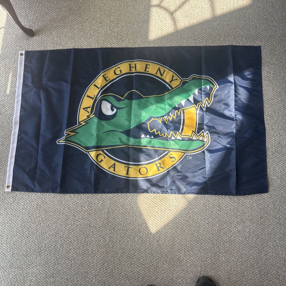 Allegheny College Gators Logo Flag Large 3x5